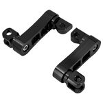 HCmotorku Motorcycle Adjustable Footpegs Highway Pegs Male Mount Foot Peg Clamp Support Extensions Bracket Fit For Harley Sportster Dyna Softail Touring Road King Street Glide Road Glide Black