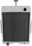 KUUHLERSAT Tractor Radiator for International Farmall 656 706 756 766 2656 2706 378713R92, 4 Row Aluminum Tractors Radiator