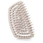 Ninabella Organic Mini Detangle Hair Brush for Women, Men & Children - Does not Pull the Hair - Hair Straightening Brushes for Curly, Straight & Wet Hair - Unique Spiral Hairbrush