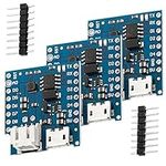 AZDelivery Micro USB Charging Module 1A Lithium Boost Battery Shield 5V for D1 Mini including E-Book (Pack of 3)