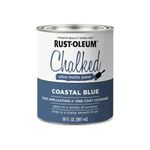 Rust-Oleum 329207 Chalked Ultra Matte Interior Paint, 30 oz, Coastal Blue