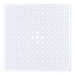 XIYUNTE Square Shower Mat Non Slip Anti Mould - 53 x 53cm Shower Mats for Inside Shower, Anti Slip Rubber Shower Mat with Suction Cups & Drain Holes, Machine Washable, Clear