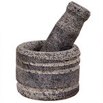 Kipiq Mortar and Pestle Made With Natural Stone 5 inch