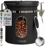 Veken Coffee Canister with Window, 