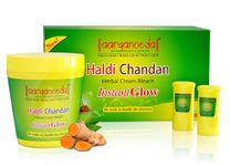 Aryanveda Haldi Chandan Herbal Bleach Cream (250g) for face and body, Radiant Skin, Natural Glowing Fairness, Tan Removal, Glowing Skin, Beautiful Skin, Suitable for All Skin Types, For Men and Women