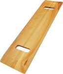 Slide On Over Transfer Board Blue Jay Hardwood 8x30x3/4 in size Rounded Corners And Tapered Ends 300 lbs. Weight Capacity Two Open Hand Cutouts To Provide Easy Gripping