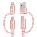 Basesailor 4-in-1 USB C to USB C Cable 1ft,60W Fast Charging Multi Charger Cord with USB-A Converter/iOS/Type C for Kindle Fire Max 11 11th 2023,Paperwhite 11th 2021 12th 2022 2024,Samsung Tab S6 S7