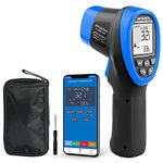 Non-Contact Digital Laser Infrared Thermometer,INFURIDER YF-985CAPP IR High Temperature Gun -58℉~1472℉ with Bluetooth Instant-Read for HVAC Oven Kilning【Not for Human Temp Test】