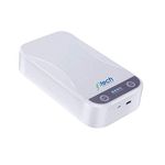 IFITech 4W ABS Portable UVC LED Sterilizer Disinfection Box for Mobile Phone, Razors, Nail Scissors, Glasses, Make Up Tools, White, 8.8x4.8x2.0 cm
