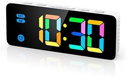 AMIR Digital Alarm Clock, Colorful 