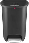 Step N' Sort Tall 50L/13 GAL Plastic Trash Can with Steel Pedal and Lockable Lid