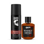 Beardo Whisky Smoke Perfume For Men |Eau De Parfum 50Ml + Body Spray Deo 120Ml | Spicy, Woody - Oudh | Long Lasting Mens Deodrant | Date Night Fragrance | Gift For Brother | Gift For Friends