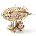 Cuteefun 3D Wooden Airship Puzzle, Wooden Models Kit for Adults to Build, Make Your Own Woodcraft Kit, Gift Idea for Birthdays Christmas Father's Day