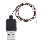 Create idea DIY Lights USB Power Cable Compatible with Lego USB Power Cord DIY Decorative Lamp USB Wire Toy Accessories 5V 50cm Black