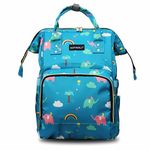 Motherly Flame Printed Diaper Bag for Mothers for Travel, Maternity Bag for Newborn Baby, Mother Travelling Bag, Multipocket Water Resistant, Hospital Bag for Mom with Warranty(Green Elephant)