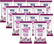 12 x Ultrex Flushable Alcohol Free Intimate Feminine Wipes 20pk