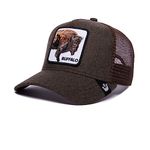 Goorin Bros. Unisex-Adult The Farm Plaid Collection Trucker Hat, Dark Green (The Buffalo), One Size