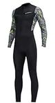 Men's Quick Dry Full Body Rash Guard Sun Protection Long Sleeve Dive Skins Zip Surfing Diving Snorkeling Swimsuit One Piece UPF 50+ Sunsuit Thin Bodysuit Wetsuit Patchwork Print Rashguard