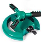 Quicknik 360° Automatic Rotating Garden Sprinkler with 45° Adjustable Arms | Durable ABS Material | Coverage up to 32 Feet | for Efficient Watering in Gardens and Lawns (Pack of 1)