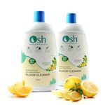 Osh Floor Cleaner 1000ml - Pack of 2 | 99% Natural & Plant-Derived | Anti-Bacterial Multi-Surface Cleaner | Safe Across Surfaces | Allergen-Free Fragrance |