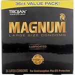 Trojan Condom Magnum Lubricated, 36