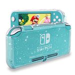 Newseego Protective Case Compatible with Nintendo Switch Lite, Soft TPU Cover with Shock-Absorption and Anti-Scratch Design Glitter Bling Clear Protective Case- Bling Clear