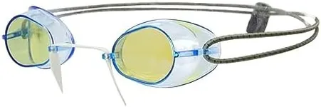 Sporti Antifog Swedish Mirrored Goggle + Bungee Strap - Blue Mirror/Blue Lens