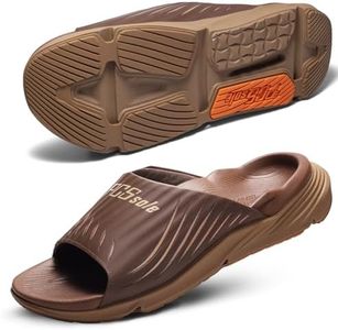 PCSsole High Arch Support Orthotic Sandals – Open Toe Recovery Slides with Deep Heel Cup & Metatarsal Pad – Shock Absorption Cushion & Non-Slip Rubber Sole for Plantar Fasciitis Comfort, Flat Feet & Heel Pain Relief
