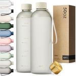 KIVY Slim Water Bottle 50oz [Lightweight & Shatterproof] - Reusable Tritan Water Bottle - Leak Proof Water Bottle for Women & Men - No Spill Water Bottle - Dishwasher Safe Water Bottle BPA Free