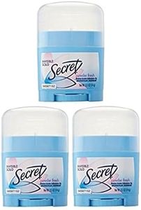 Secret Invisible Solid Antiperspirant and Deodorant, Powder Fresh, 0.5 Ounce Travel Size (Pack of 3)