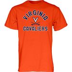 Blue 84 Men's Virginia Cavaliers T Shirt Line Up Secondary Color, Virginia Cavaliers Orange, X-Large