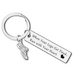 Inspirational Runners Gifts Marathon Runner Keyring Gift for Fitness Gym Men Women Running Lovers Gifts Runner Training Gift Exercise Keychain Birthday Christmas Encouragement Gift for Daughter Son