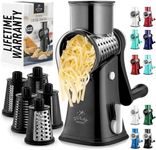 Zulay Rotary Cheese Grater 5 Blade 