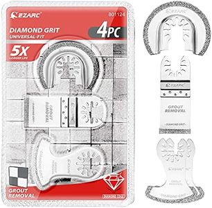 EZARC Diamond Oscillating Tool Blade Set, Multi Tool Mortar Cutting Saw Blades Precise for Grout Removal, 4-Pack