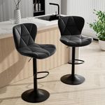 Daluvenix Bar Stools Set of 2,Adjus