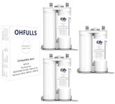 OHFULLS Refrigeator Water Filter Replacement Compatible with Frigidaire PureSource2, WF2CB, NGFC 2000, FC100, Kenmore 9916, EWF2CBPA, 1004-42-FA, 3 Filters