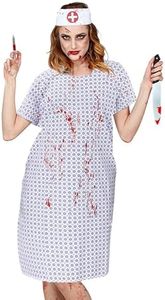 RUVANTI Hospital Gowns for Women/Men, 1 Pack, Plus Size Hospital Gown up to 2XL, Medical Gown for Elderly, Labor & Delivery, Patient Gown Costume for Halloween, Washable & Reusable