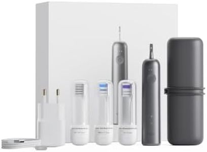 Laifen Wave Brosse À Dents Électrique Sonique, Pionnière 60° Oscillation Vibration, Autonomie de 45 Jours avec 3 Têtes de Brosse, Étanchéité IPX7, Acceptée par l’ADA pour Voyages (Édition Cadeau)