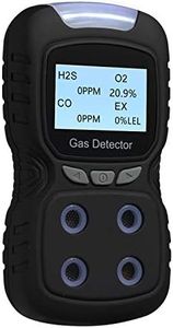 Gas Detector, Rechargeable Portable 4 in 1 Gas Clip 4-Gas Monitor Meter Tester Analyzer Sound Light Shock,2-Year Detector