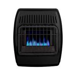 Dyna-Glo 10,000 BTU Liquid Propane Blue Flame Ice House Vent Free Wall Heater, Black