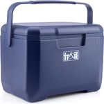 Trail 5L Cool Box with Ice Freezer Block, Insulated Hard Cooler for Hot Cold Food Drink, Picnic Lunch Camping, Food Safe BPA Free, Holds 6 x 330ml / 8 x 300ml Cans, 12hr Cooling (20cm x 27.5cm x 19cm)