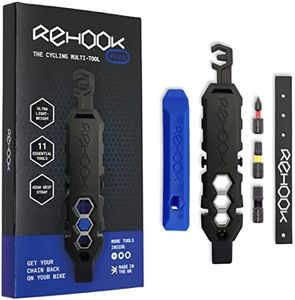 Rehook PLUS - Lightweight Bike Multi-Tool for Cyclists. Includes Tyre Levers, Spoke Keys, Chain Tool, Wrench, Hex, Screwdriver