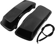 TCT-MOTORPARTS Vivid Black Hard Saddlebag 6x9 Speaker Lids Fit For 1994-2013 Harley Touring Road King Electra Street Glide CVO Ultra Classic