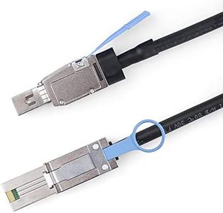 SFF-8644 to Mini SAS SFF-8088 HD Cable, 6Gbps External 26Pin SAS2.0 Hybrid Cable Attached SCSI for Raid systems, DataCenter, Servers, Workstations and Desktops, 100-Ohm, 1-Meter(3.3-ft)