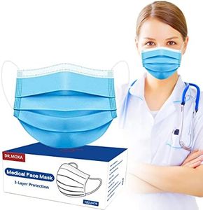 100 Pack Made in USA Disposable Face Masks- Medical Grade 3 Ply Protection Face Mask for Adults - Comfortable,Soft, Breathable