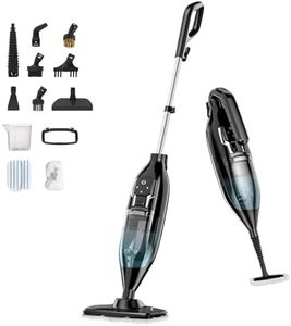 12-in-1 Steam Mop, Steam Cleaner for Home with Handheld Detachable Floor Steamer for Cleaning Hardwood, Windows, Tiles Grout, Furniture, Carpet with Washable Microfiber Pads, Whole Home Use