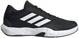 adidas Men's Amplimove Training Sneaker, Black/White/Grey, 10.5