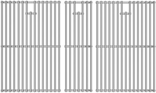 GEDLIRE 17 Inch Stainless Steel Cooking Grate for Home Depot Nexgrill 4 Burner 720-0830H, 720-0830D, 720-0783E, 720-0783C, BBQ Grids Grill Grates Replacement Parts for Kenmore Uniflame, Set of 2