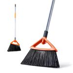 CLEANHOME Broom with handle, 2024 Upgraded Model Outdoor broom with four interlocking threaded rods, extendable to 122 cm, suitable for houses, outside,yard, garden, patio etc