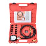 Prokomon Oil Pressure Tester Kit, 0-140 PSI Engine Oil Pressure Tester Gauge Tool Kit with Hose Adapters for Cars ATVs Trucks